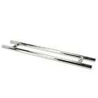 Puxador Inox Para Porta Madeira E Vidro Tubular Redondo 80x10