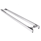 Puxador Inox Para Porta Pivotante Madeira Vidro 1 Metro
