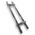 Puxador Inox Polido Tubular Modelo Ajustável