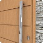 Puxador Inox U Para Porta Pivotante Alto Brilho 1.20 Metro