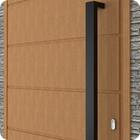 Puxador Inox U Para Porta Pivotante Preto Fosco 1.20 Metro