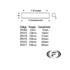 Puxador Ken 32mm Dourado Zen