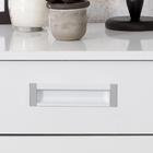 Puxador para Móveis Embutir Alumínio 128mm Cromado Acetinado 1 peça