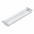 Puxador para Móveis Embutir Alumínio 160mm Cromado Acetinado 1 peça