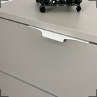 Puxador Móveis Gaveta Porta Armario Slim Branco 200mm Branco