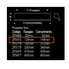 Puxador Moveis Ken Dourado Matte Fosco 128mm Zen Zp0475.955