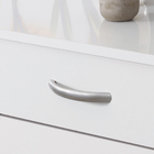 Puxador para Móveis Sobrepor Alumínio 96mm Cromado Acetinado 1 peça