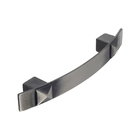 Puxador Nevada 96mm Prata Velha Tamborada - Torralba