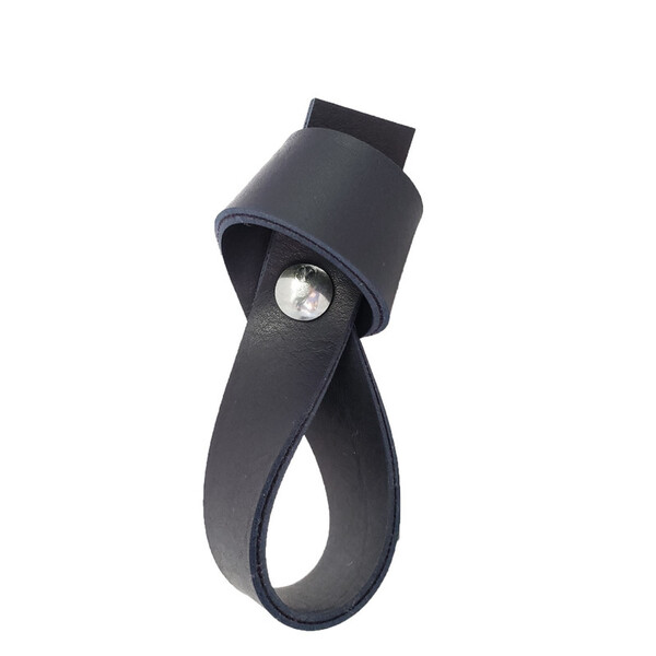 Puxador Nó Parafuso - Textura De Couro Azul Marinho - Parafus