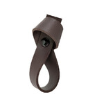 Puxador Nó Parafuso - Textura De Couro Marrom Escuro - Parafu