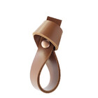 Puxador Nó Parafuso - Textura De Couro Marrom - Parafuso Rose