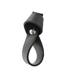 Puxador Nó Parafuso - Textura De Couro Preto - Parafuso Croma