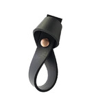 Puxador Nó Parafuso - Textura De Couro Preto - Parafuso Rose