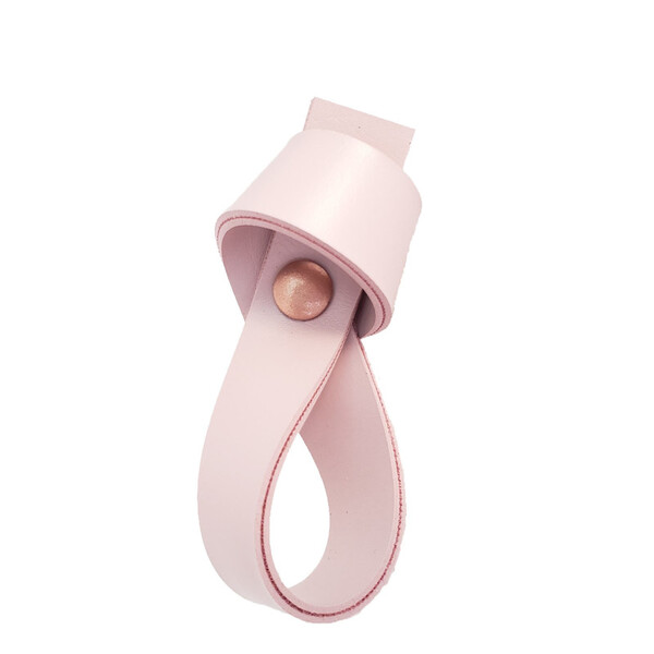 Puxador Nó Parafuso - Textura De Couro Rosa - Parafuso Rose G