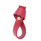 Puxador Nó Parafuso - Textura De Couro Vermelho - Parafuso Ro