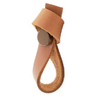 Puxador Nó Tampa - Couro Legítimo Marrom - Tampa Marrom