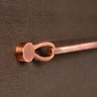 Puxador Oriente 224mm Cobre Vecchio Com Couro Zen Unico