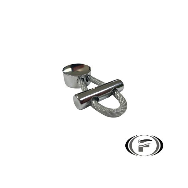 Puxador Oriente Com Espia De Aço Cromado Zen Zp1796