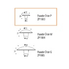 Puxador Orion 33x20mm Gold Zen Unico