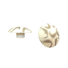 Puxador Orion 55x27mm Vecchio Bianco Zen Unico