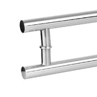 Puxador P/ Porta 70cm Tubular Curvo C Polido P/ Porta Comum