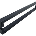 Puxador P/ Porta Aço Inox 304 40x20mm 100cm Preto Jacaraipe