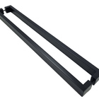 Puxador P/ Porta Aço Inox 304 40x20mm 100cm Preto Jacaraipe