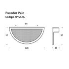 Puxador Paio 64mm Dourado Matte Zen Design Zp5426.955