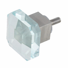 Puxador para Box Botão 35mm Incolor Vidro Lapidado 1 peças