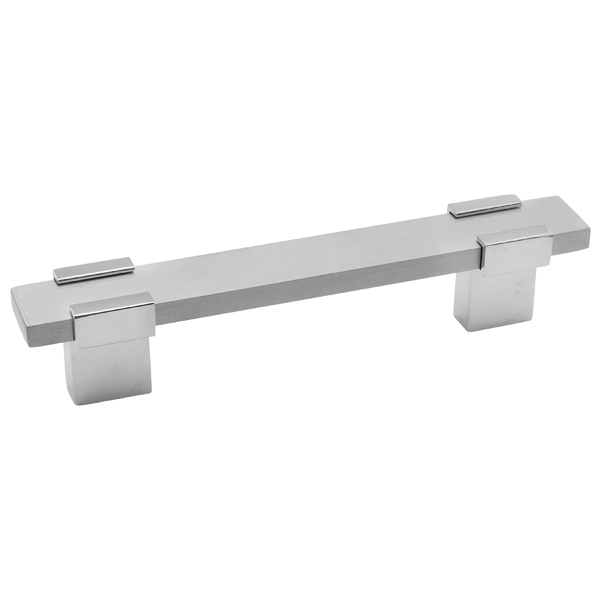 Puxador Para Móveis 150mm Alumínio Cromado Acetinado Prata Pauma