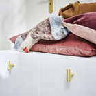 Puxador para Móveis Aço Dourado Latão Escovado 12mm 1 Peça Urbano Inspire