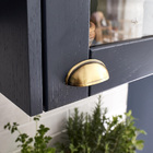 Puxador para Móveis Aço Dourado 64mm 1 Peça Cup Inspire