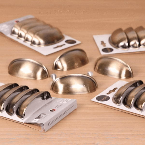 Um puxador com um material e acabamento de qualidade