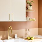 Puxador para Móveis Aço Dourado Escovado 175mm 1 Peça Sasha Inspire