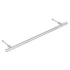 Puxador para Móveis Aço Inox 288mm Alça Prata 4 peças Geris