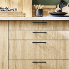 Puxador para Móveis Aço Inox Preto Pintado 128mm Sara