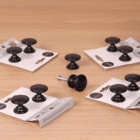 Puxador para Móveis Aço Preto Pintado 30,5mm 2 Peças Audric Inspire