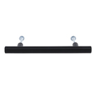 Puxador para Móveis Aço Preto Pintado 96mm Sara