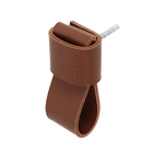 Puxador para Móveis Alça Marrom Couro Sintético 30mm Dori