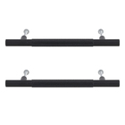 Puxador para Móveis Alumínio Anodizado Preto 128mm