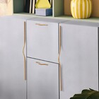 Puxador para Móveis Alumínio Bege 144mm 1 Peça Edwin Inspire