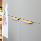 Puxador para Móveis Alumínio Bege 220mm 2 Peças Milan Inspire