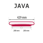 Puxador para Móveis Alumínio Bege 429mm 1 Peça Java Inspire