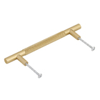 Puxador para Móveis Alumínio Dourado 128mm Axel