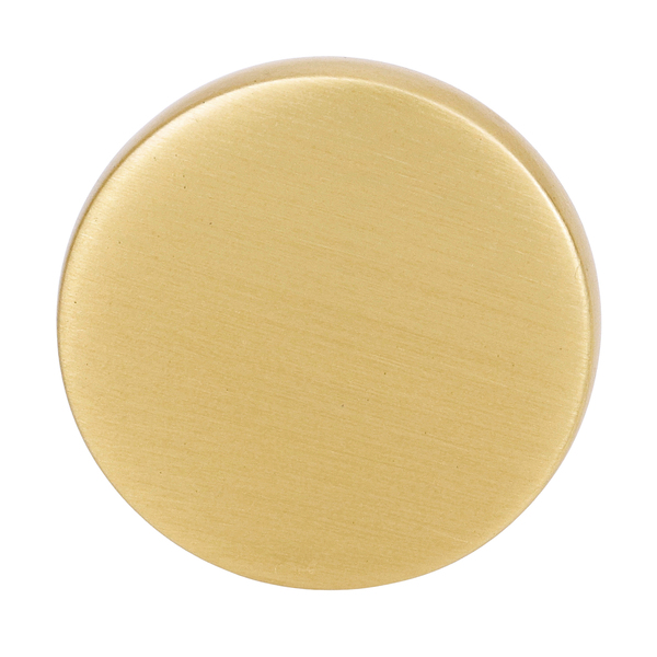 Puxador para Móveis Alumínio Dourado Latão Escovado 25mm 1 Peça Benny Inspire