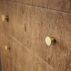 Puxador para Móveis Alumínio Dourado Escovado 35mm 2 Peças Jamy Inspire