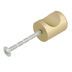 Puxador para Móveis Alumínio Dourado Escovado 20mm Omna