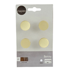 Puxador para Móveis Alumínio Escovado Dourado 25mm Benny