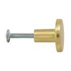 Puxador para Móveis Alumínio Escovado Dourado 25mm Benny