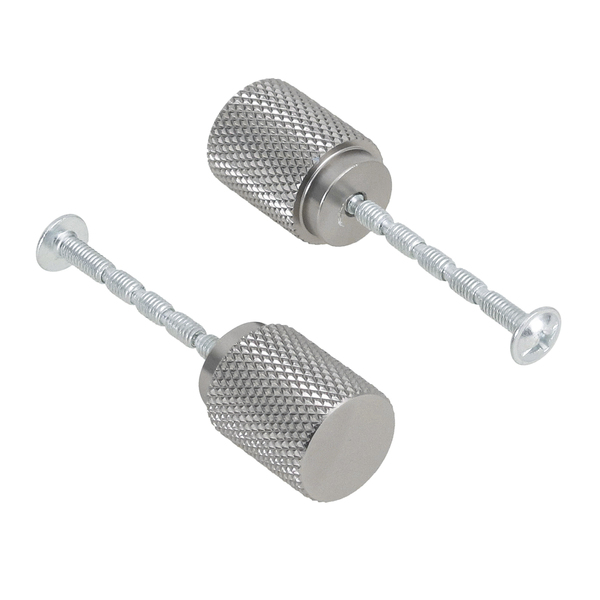 Puxador para Móveis Alumínio Escovado Prata 23mm Axel